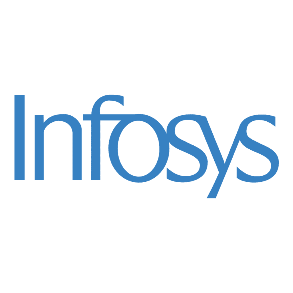 Infosys logo.