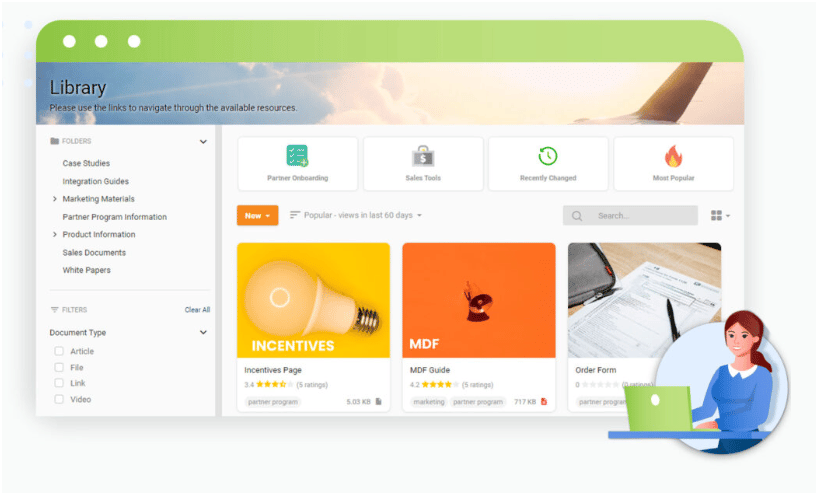 A glimpse of Channeltivity’s partner library.