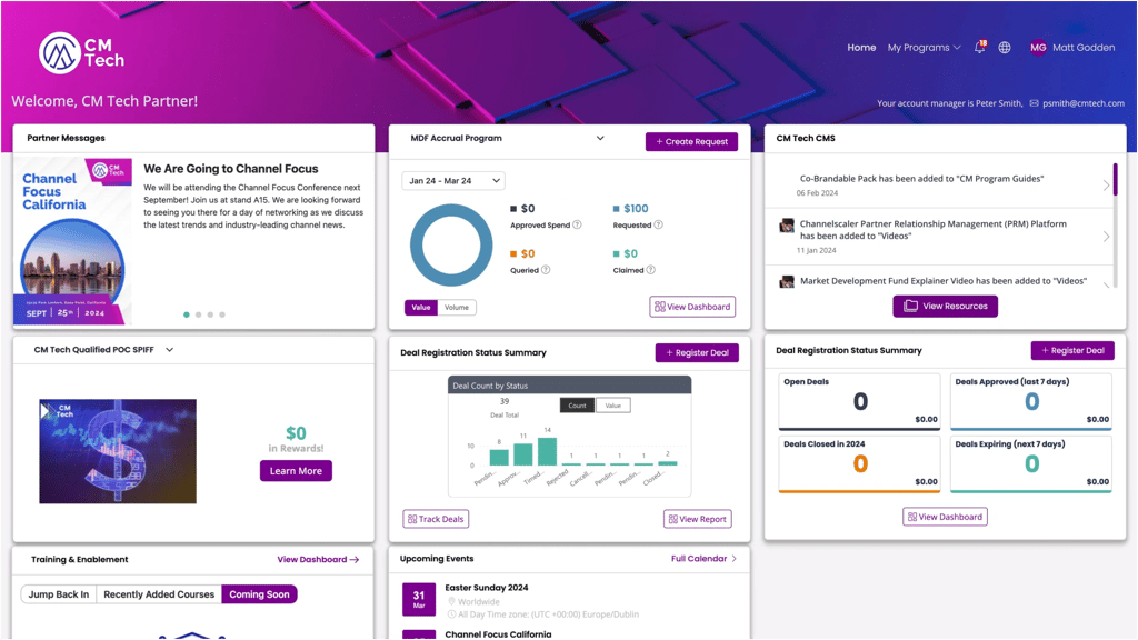 Channelscaler’s partner portal.