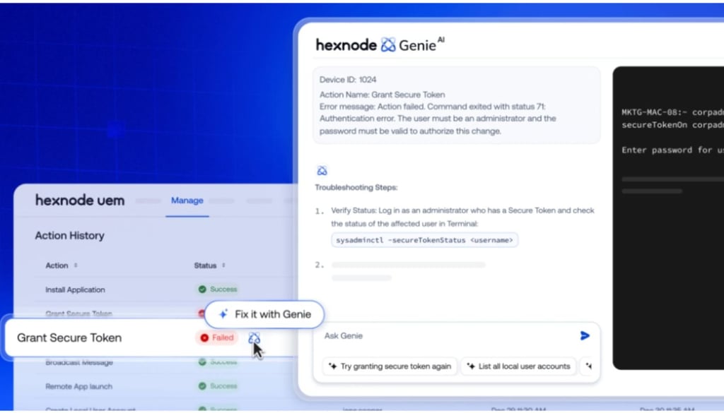 Hexnode Genie AI Adds Conversational IT Control